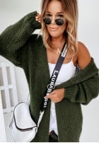 Długi dzianinowy kardigan Bueno szary - Kup online w Zorah