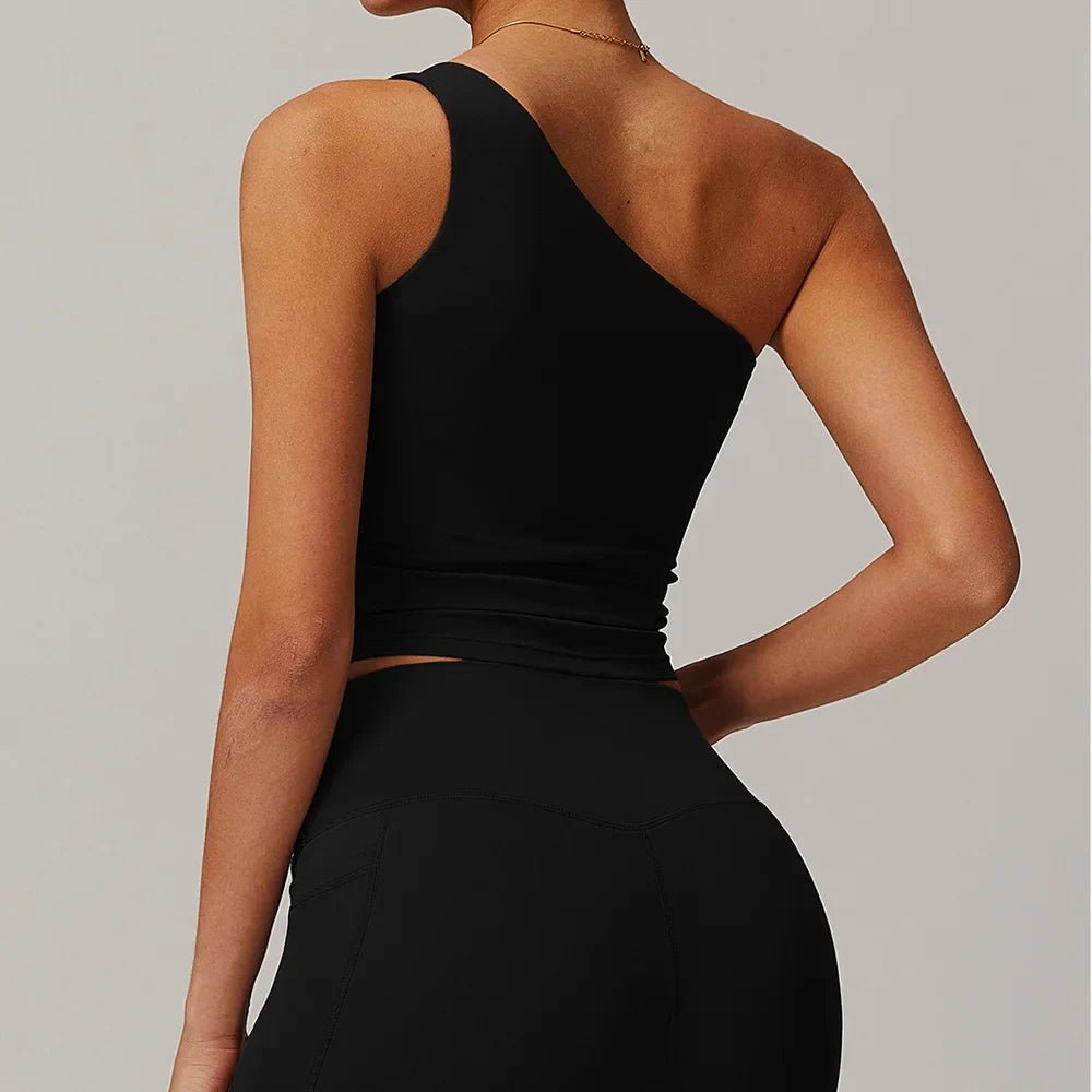 Gabriela | Jednoramienny stanik push - up sportowy - Kup online w Loafis