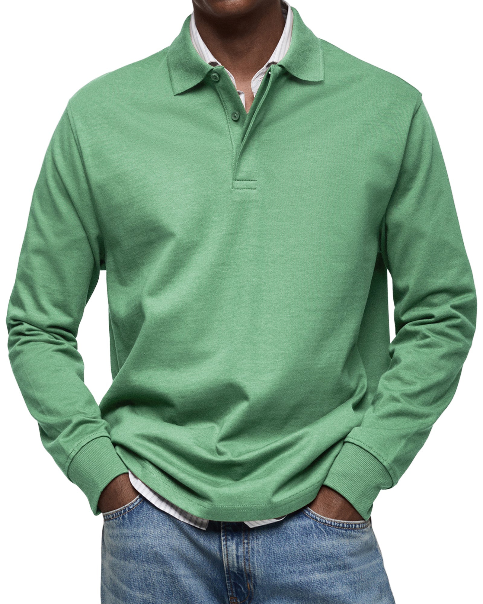 Jason | The Long - Sleeve Luxury Polo - Kup online w Zorah