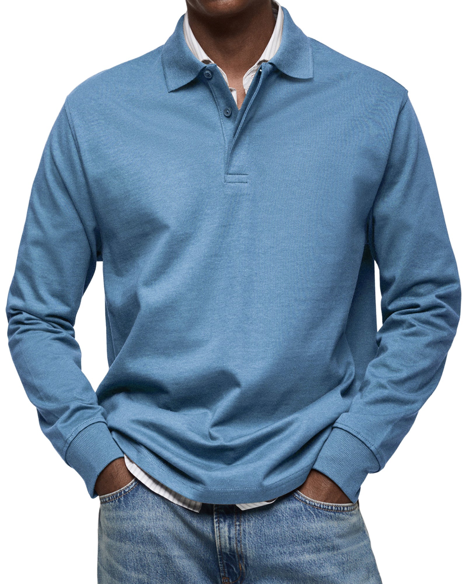 Jason | The Long - Sleeve Luxury Polo - Kup online w Zorah