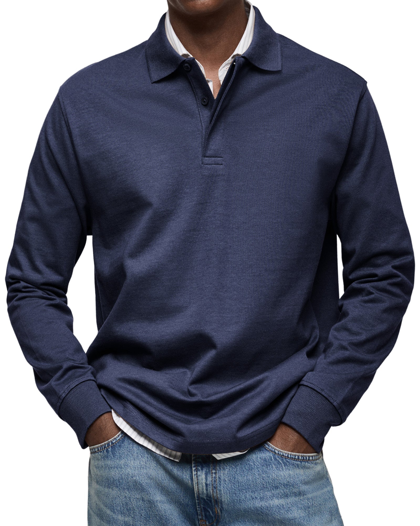 Jason | The Long - Sleeve Luxury Polo - Kup online w Zorah