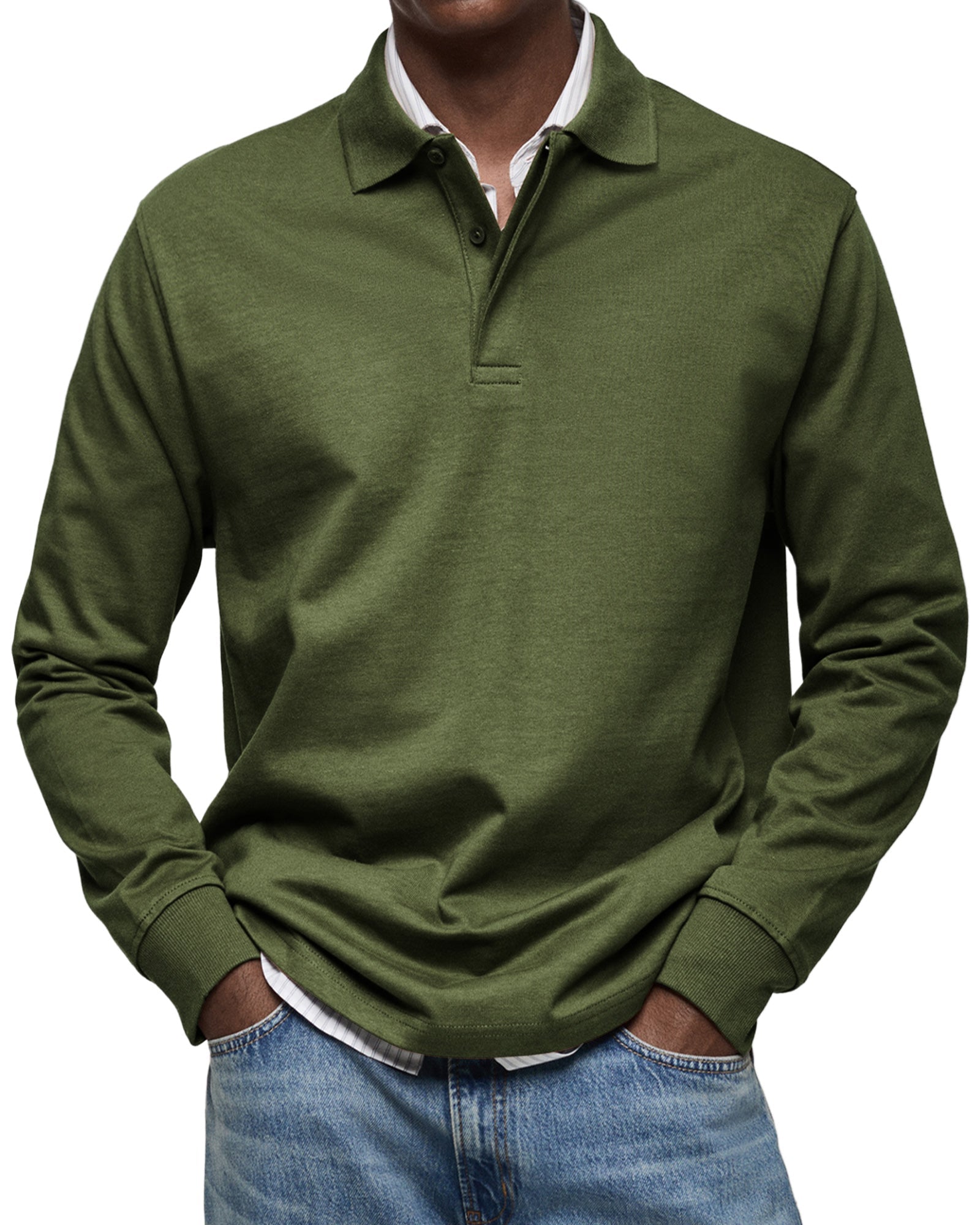 Jason | The Long - Sleeve Luxury Polo - Kup online w Zorah