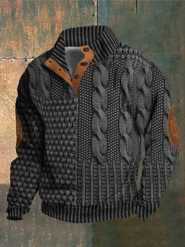 Jaxon | Men’s Vintage Pattern Sweater - Kup online w Zorah
