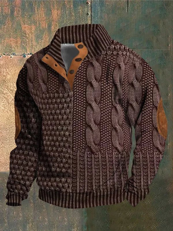 Jaxon | Men’s Vintage Pattern Sweater - Kup online w Zorah