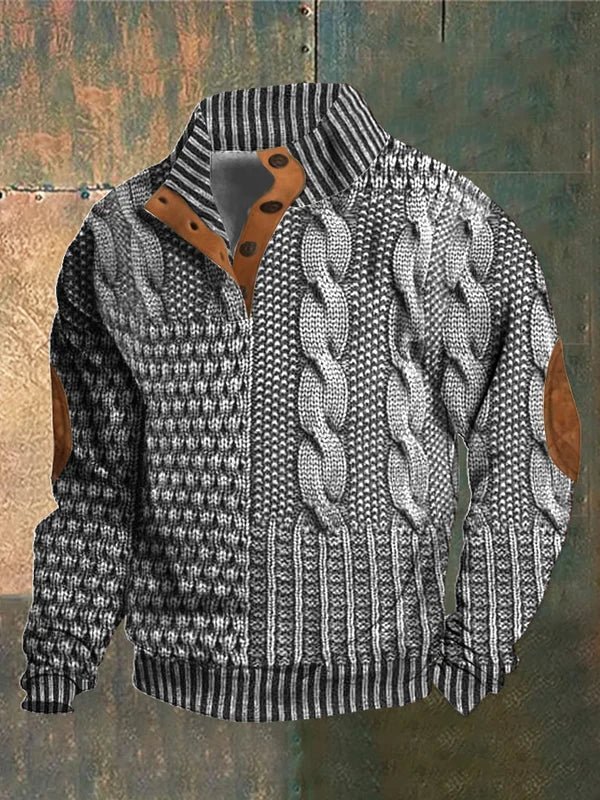 Jaxon | Men’s Vintage Pattern Sweater - Kup online w Zorah