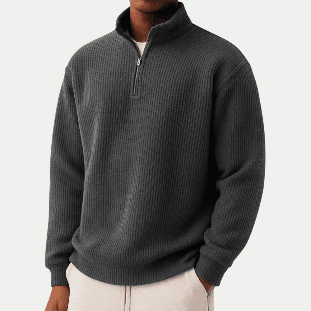 Joey | Casual Half Zip Sweater - Kup online w Zorah