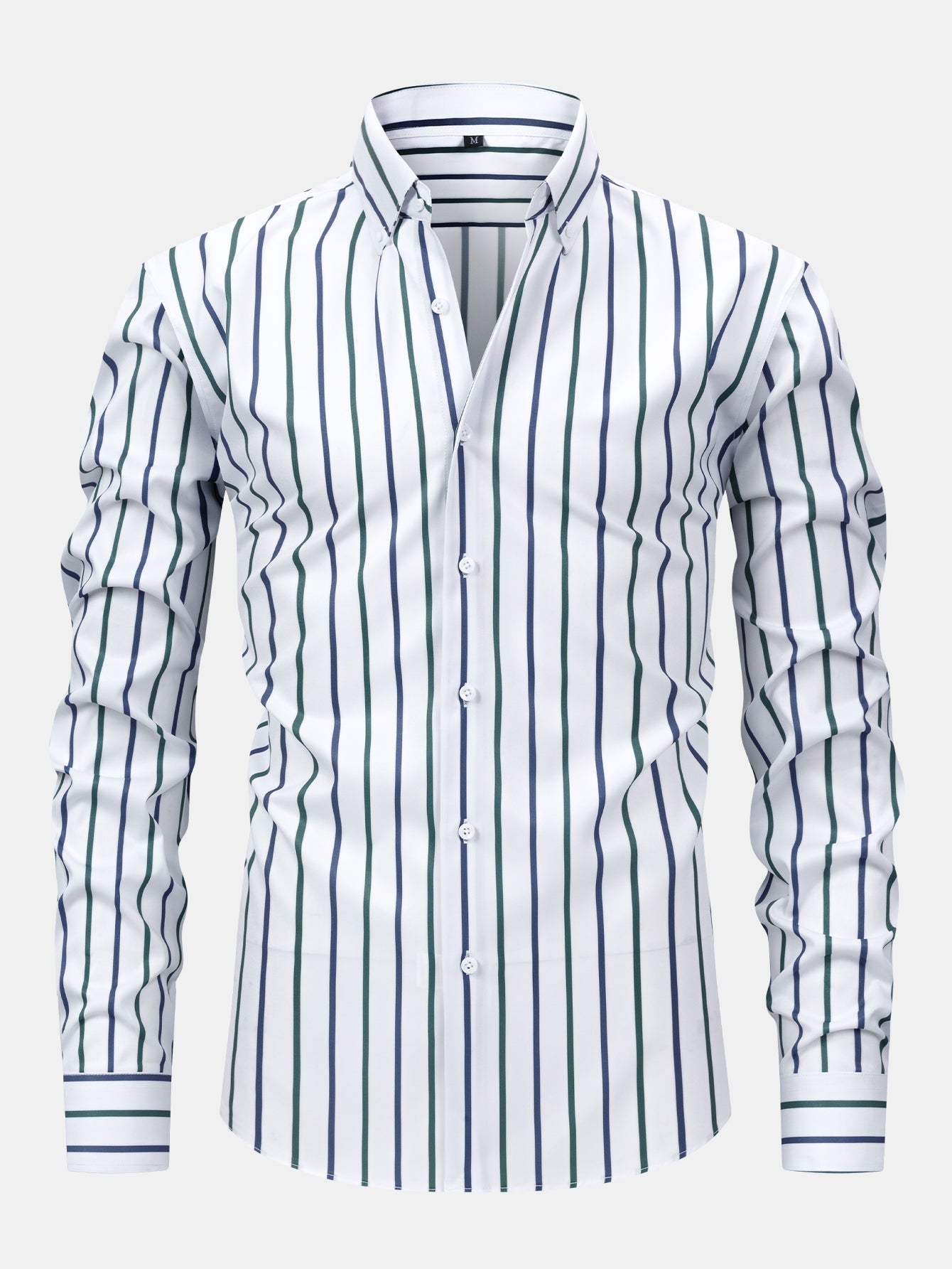 Julian | Long Sleeved Striped Shirt With Button - Kup online w Zorah