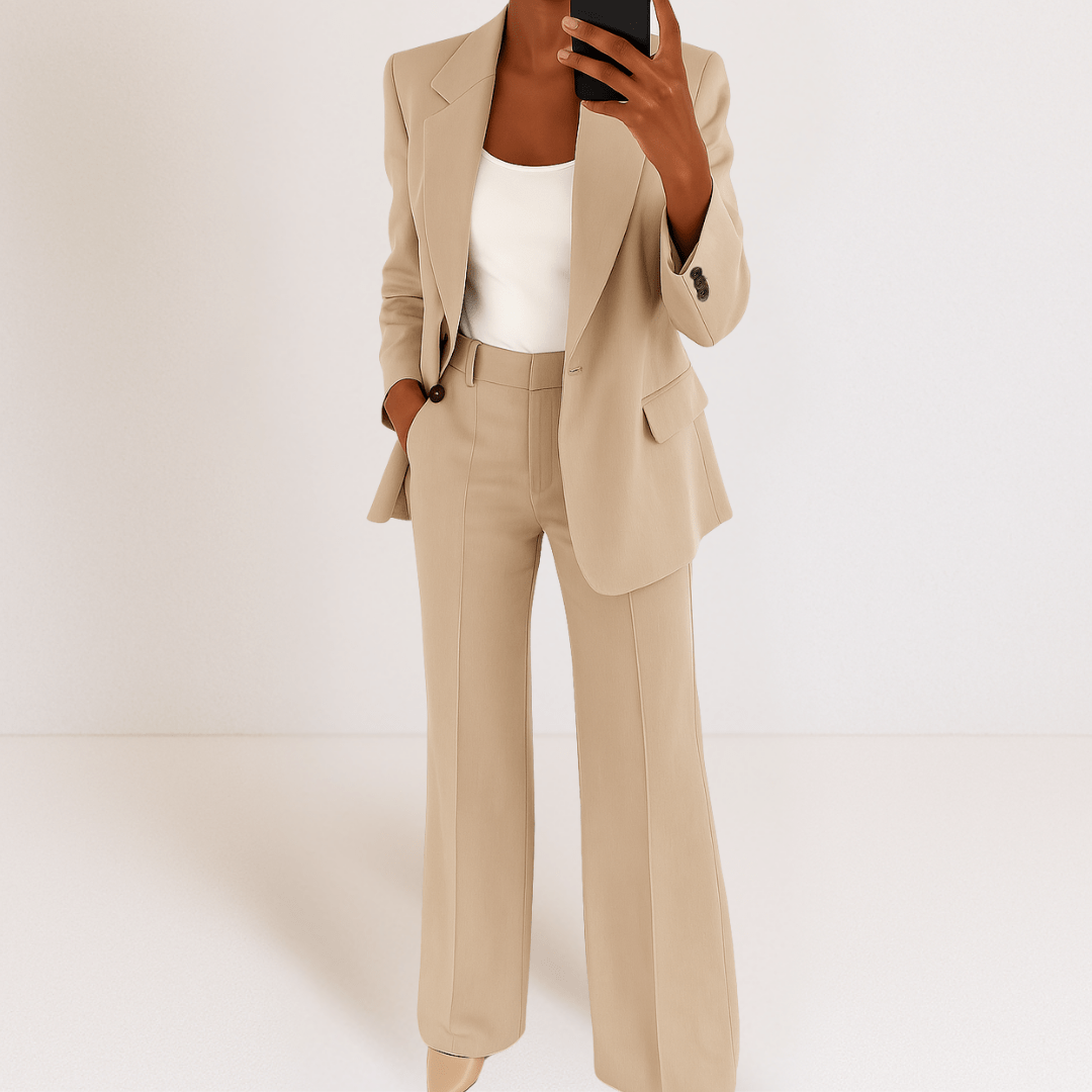 Leonia | Dopasowany zestaw marynarki i spodni - Kup online w Loafis