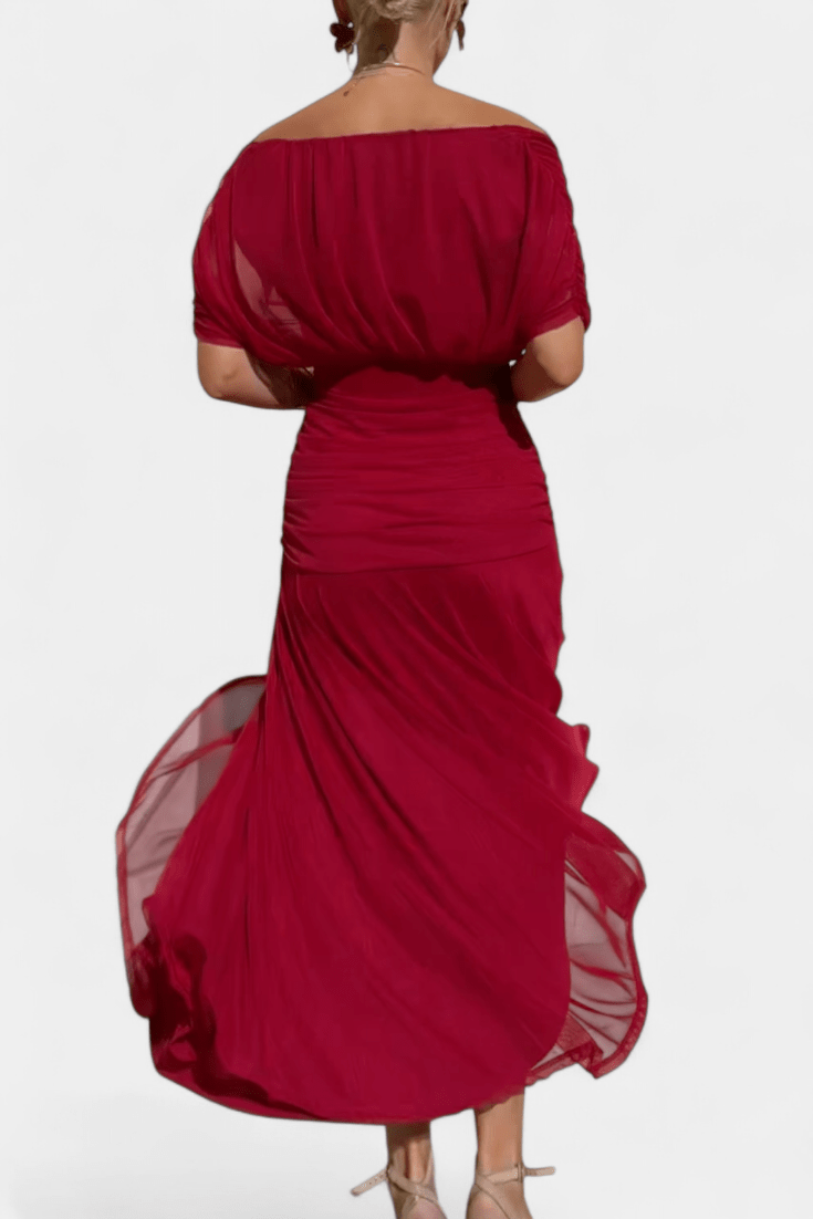 Magda™ | Floral Maxi Dress with V - Neck - Kup online w Zorah