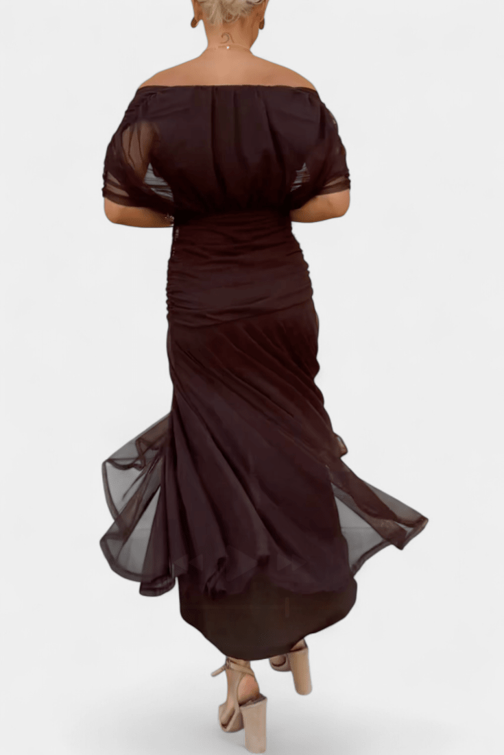 Magda™ | Floral Maxi Dress with V - Neck - Kup online w Zorah