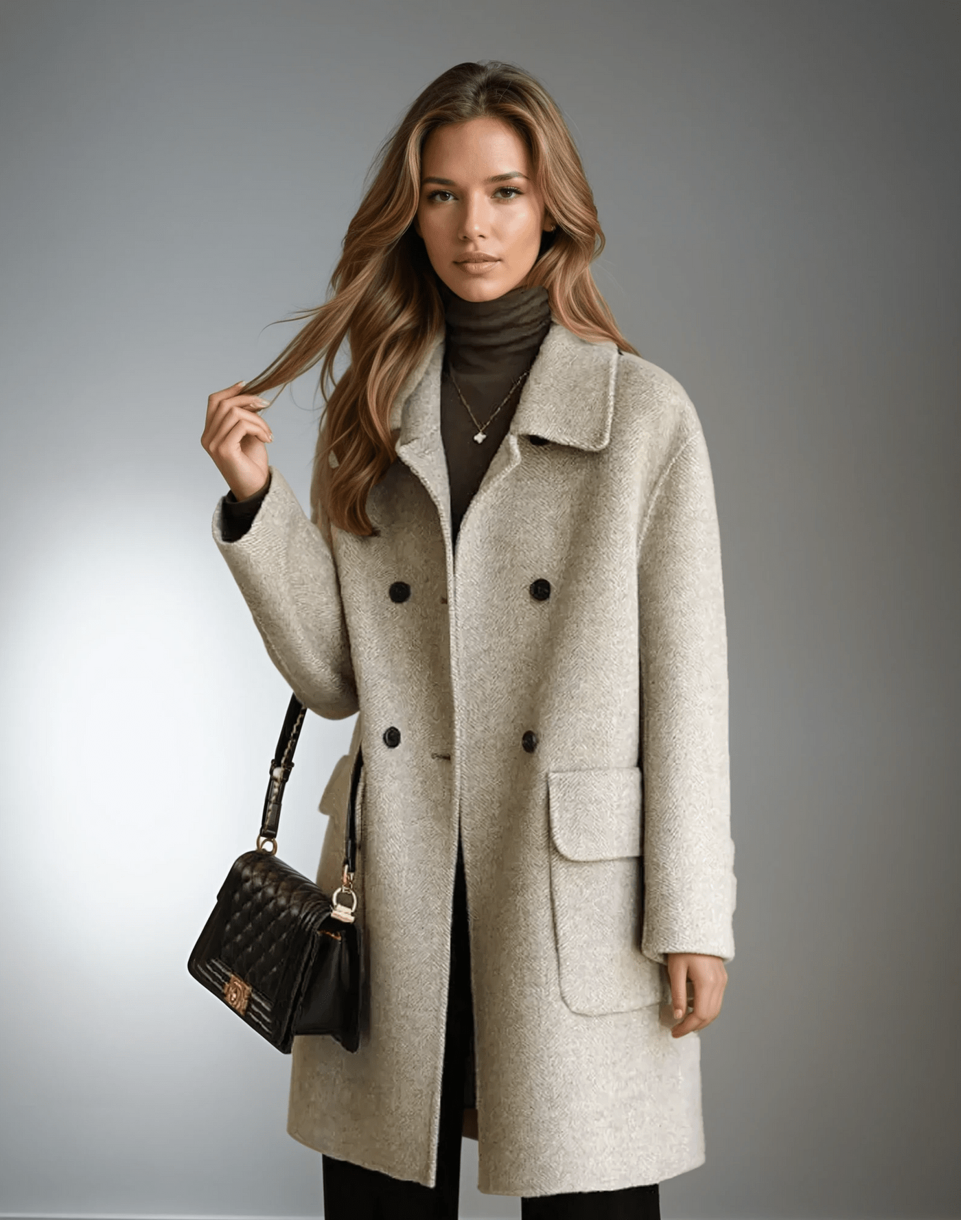Megan | Płaszcz Uldfrakke w wełnie merino - Kup online w Loafis
