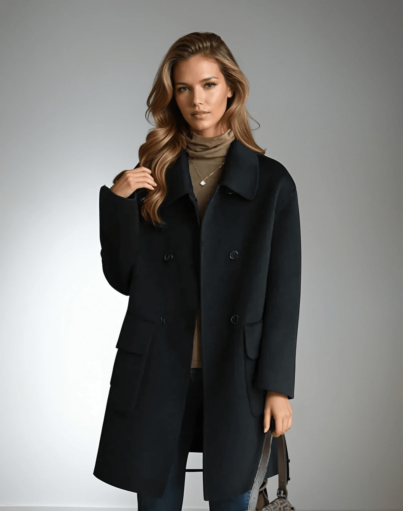 Megan | Płaszcz Uldfrakke w wełnie merino - Kup online w Loafis