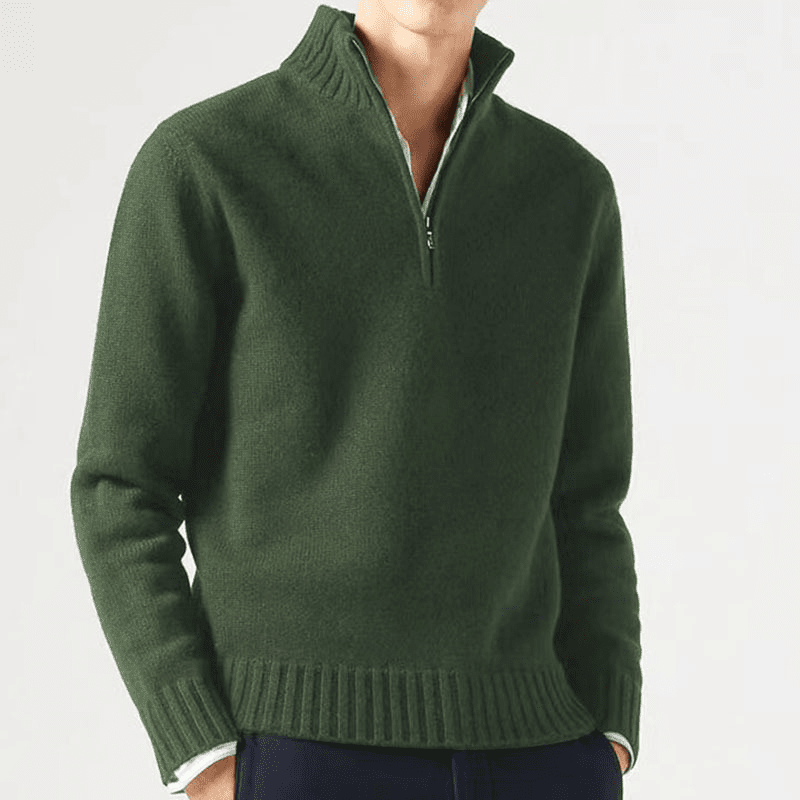 Miles | Luxe Half - Zip Sweater - Kup online w Zorah