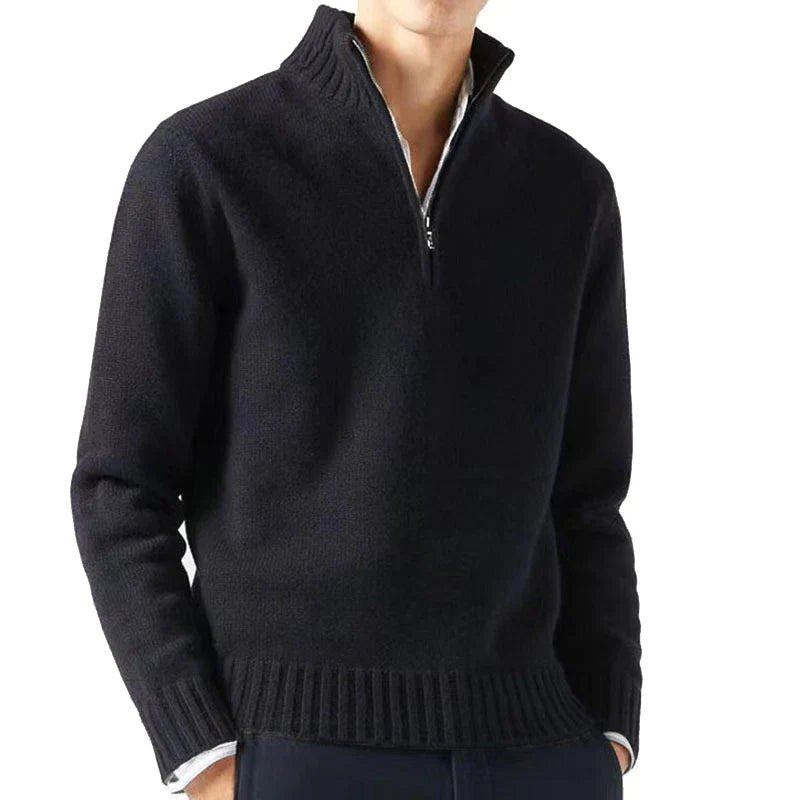 Miles | Luxe Half - Zip Sweater - Kup online w Zorah