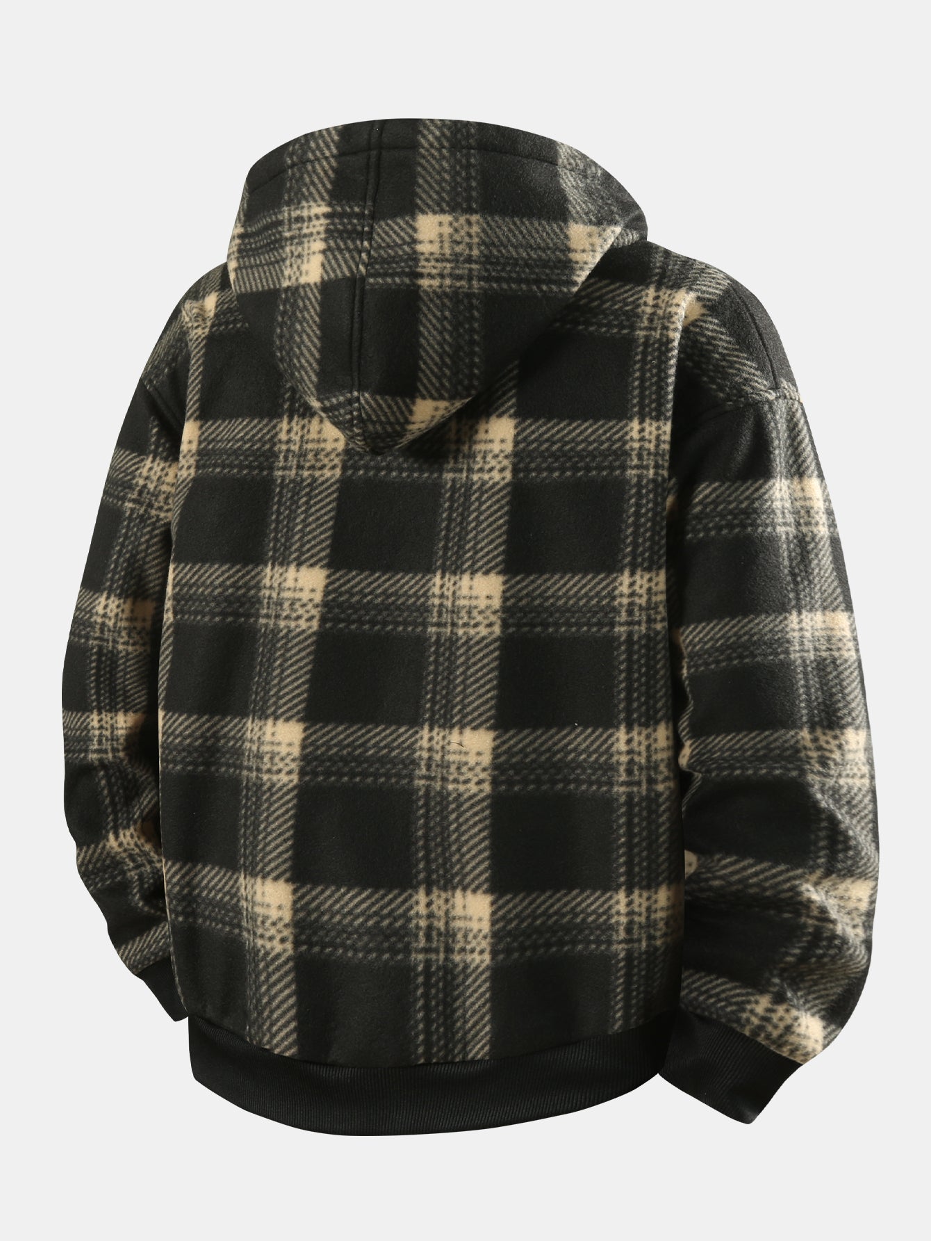 Nash | Teddy - Lined Flannel Zip Hooded Coat - Kup online w Zorah