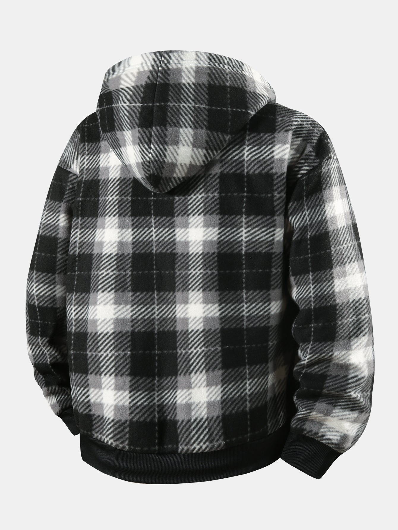 Nash | Teddy - Lined Flannel Zip Hooded Coat - Kup online w Zorah