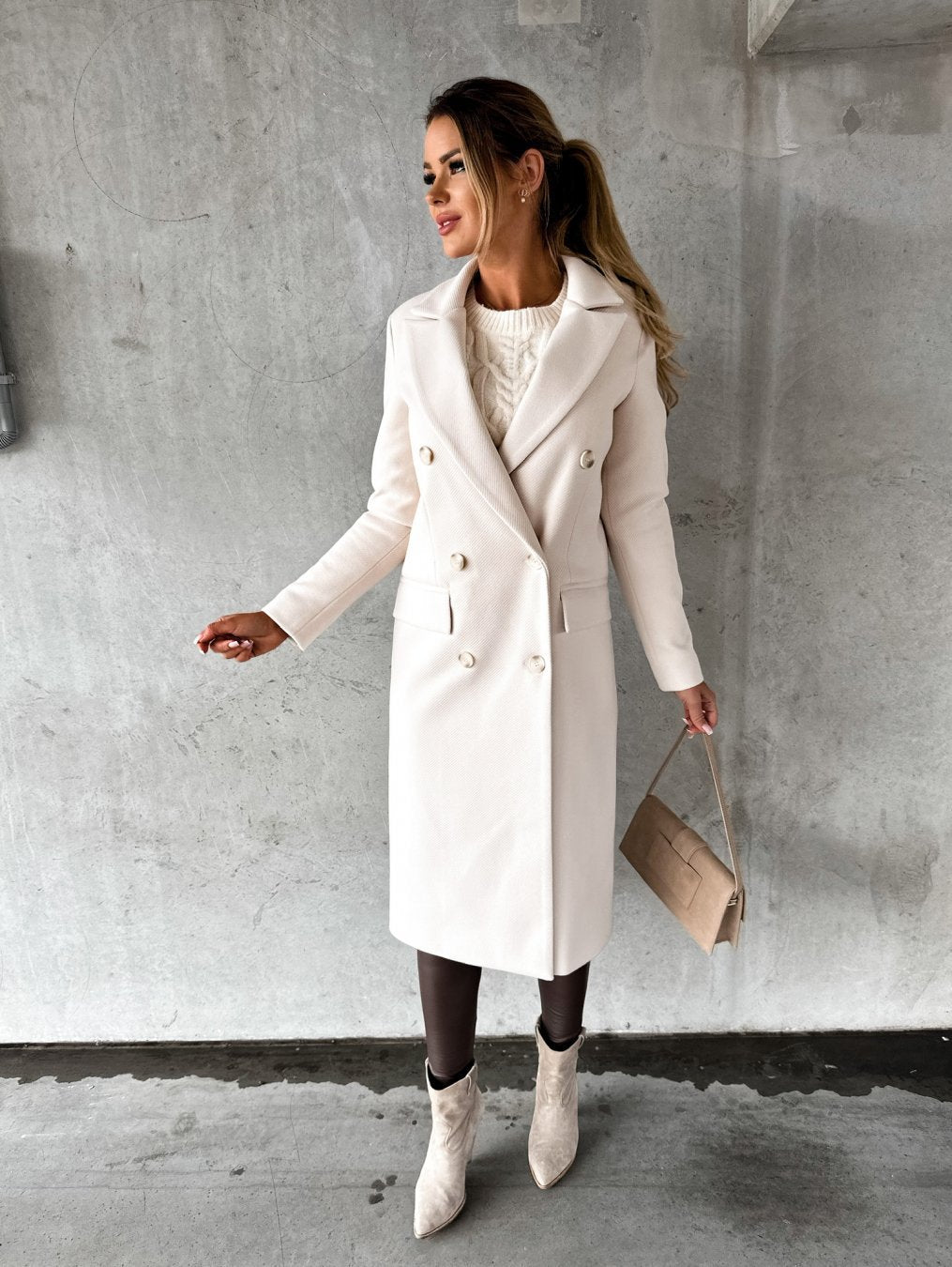 Selene | Elegancki zimowy płaszcz - Kup online w Loafis